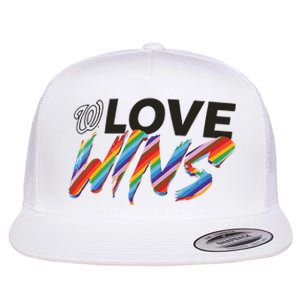 Washington Nationals Fanatics Branded Love Wins Flat Bill Trucker Hat