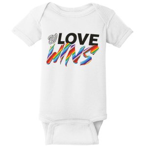 Washington Nationals Fanatics Branded Love Wins Baby Bodysuit