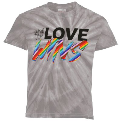 Washington Nationals Fanatics Branded Love Wins Kids Tie-Dye T-Shirt