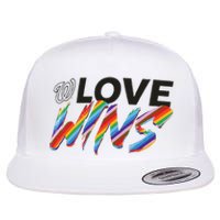 Washington Nationals Fanatics Branded Love Wins Flat Bill Trucker Hat