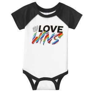 Washington Nationals Fanatics Branded Love Wins Infant Baby Jersey Bodysuit