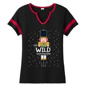 Wild Nutcracker Family Matching Funny Pajama Ladies Halftime Notch Neck Tee