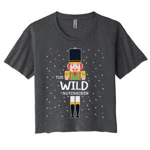 Wild Nutcracker Family Matching Funny Pajama Women's Crop Top Tee