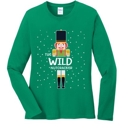 Wild Nutcracker Family Matching Funny Pajama Ladies Long Sleeve Shirt