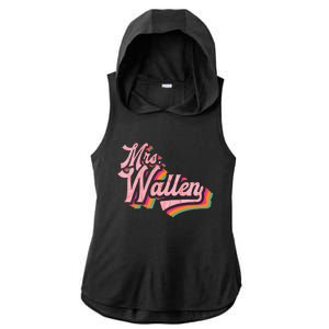 Wife Name Future Mrs Ladies PosiCharge Tri-Blend Wicking Draft Hoodie Tank