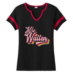 Wife Name Future Mrs Ladies Halftime Notch Neck Tee