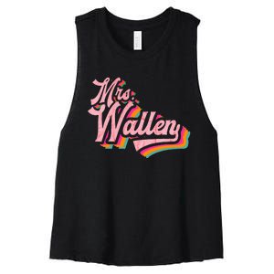 Wife Name Future Mrs Women's Racerback Cropped Tank