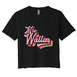 Wife Name Future Mrs Women's Crop Top Tee