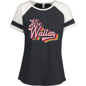 Wife Name Future Mrs Enza Ladies Jersey Colorblock Tee