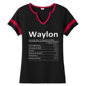 W.A.Y.L.O.N Nutrition Funny Birthday Personalized Name Ladies Halftime Notch Neck Tee