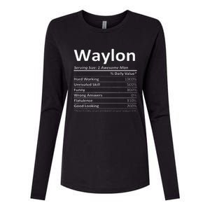 W.A.Y.L.O.N Nutrition Funny Birthday Personalized Name Womens Cotton Relaxed Long Sleeve T-Shirt