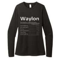 W.A.Y.L.O.N Nutrition Funny Birthday Personalized Name Womens CVC Long Sleeve Shirt