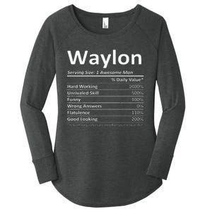 W.A.Y.L.O.N Nutrition Funny Birthday Personalized Name Women's Perfect Tri Tunic Long Sleeve Shirt