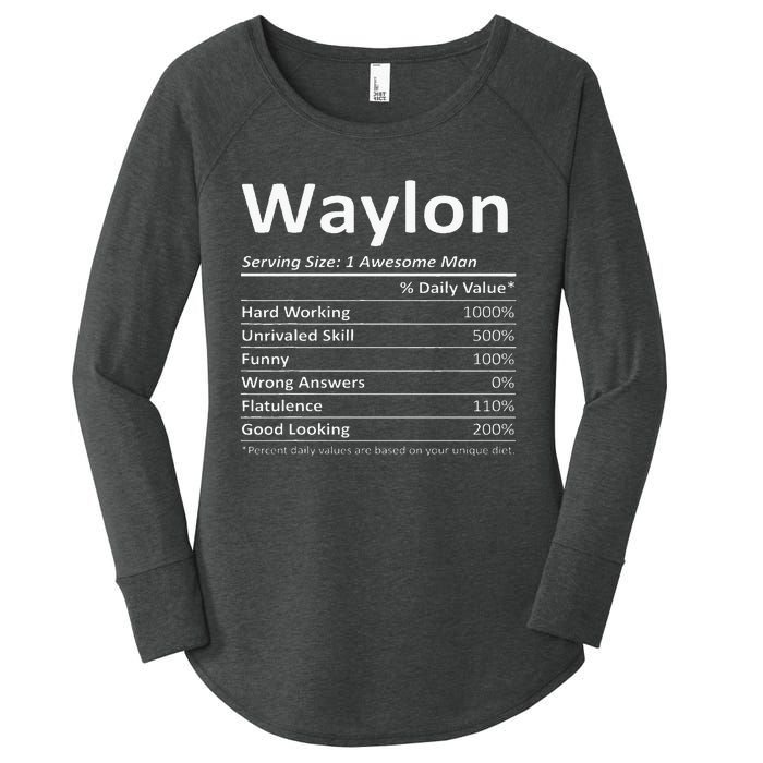 W.A.Y.L.O.N Nutrition Funny Birthday Personalized Name Women's Perfect Tri Tunic Long Sleeve Shirt