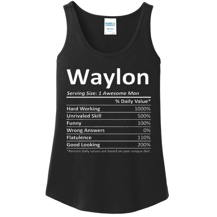 W.A.Y.L.O.N Nutrition Funny Birthday Personalized Name Ladies Essential Tank