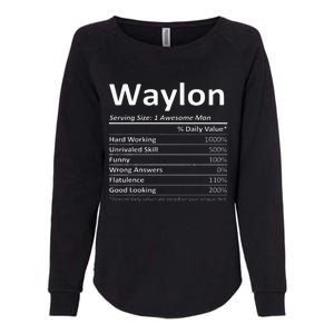 W.A.Y.L.O.N Nutrition Funny Birthday Personalized Name Womens California Wash Sweatshirt