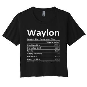 W.A.Y.L.O.N Nutrition Funny Birthday Personalized Name Women's Crop Top Tee