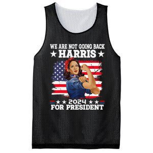 WeRe Not Going Back Vote For 2024 President Kamala Harris Mesh Reversible Basketball Jersey Tank