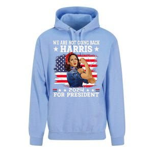 WeRe Not Going Back Vote For 2024 President Kamala Harris Unisex Surf Hoodie