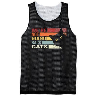 WeRe Not Going Back Cats Funny Cat 2024 Mesh Reversible Basketball Jersey Tank