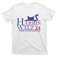 Were Not Going Back Funny Cat Lady Harris Waltz 2024 Gift T-Shirt