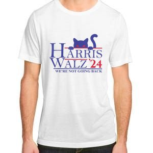 Were Not Going Back Funny Cat Lady Harris Waltz 2024 Gift Adult ChromaSoft Performance T-Shirt