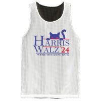 Were Not Going Back Funny Cat Lady Harris Waltz 2024 Gift Mesh Reversible Basketball Jersey Tank