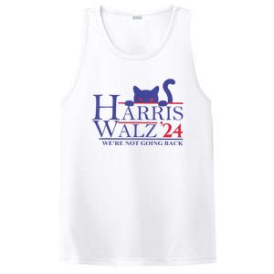 Were Not Going Back Funny Cat Lady Harris Waltz 2024 Gift PosiCharge Competitor Tank