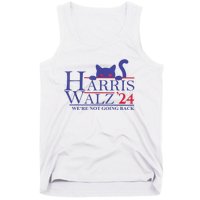 Were Not Going Back Funny Cat Lady Harris Waltz 2024 Gift Tank Top