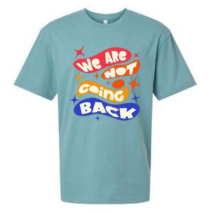 WeRe Not Going Back Kamala Harris Tim Walz Waltz 2024 Sueded Cloud Jersey T-Shirt