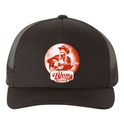 W.I.L.L.I.E Nelson Guitar Photo Yupoong Adult 5-Panel Trucker Hat