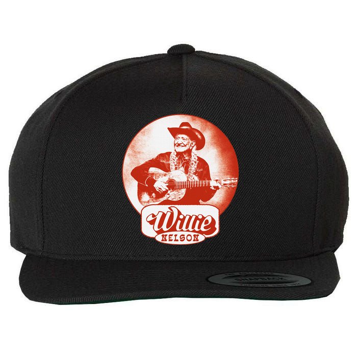 W.I.L.L.I.E Nelson Guitar Photo Wool Snapback Cap