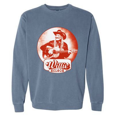 W.I.L.L.I.E Nelson Guitar Photo Garment-Dyed Sweatshirt