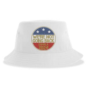 Were Not Going Back Kamala Harris 2024 Campaign Sustainable Bucket Hat