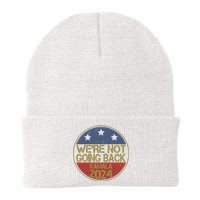 Were Not Going Back Kamala Harris 2024 Campaign Knit Cap Winter Beanie