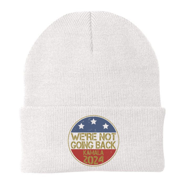 Were Not Going Back Kamala Harris 2024 Campaign Knit Cap Winter Beanie