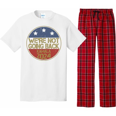 Were Not Going Back Kamala Harris 2024 Campaign Pajama Set