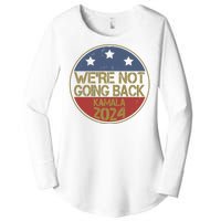 Were Not Going Back Kamala Harris 2024 Campaign Women's Perfect Tri Tunic Long Sleeve Shirt