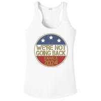 Were Not Going Back Kamala Harris 2024 Campaign Ladies PosiCharge Competitor Racerback Tank