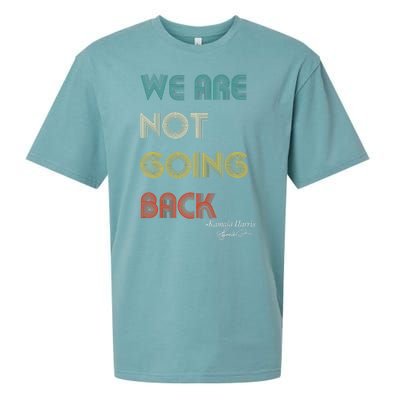 WeRe Not Going Back Vote For 2024 President Kamalaharris Sueded Cloud Jersey T-Shirt