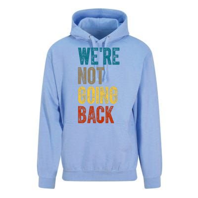 Were Not Going Back Kamala Harris 2024 Election Vintage Unisex Surf Hoodie