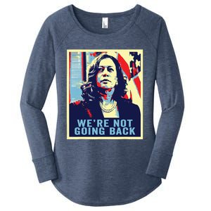 Were Not Going Back Vote For 2024 President Kamalaharris Women's Perfect Tri Tunic Long Sleeve Shirt