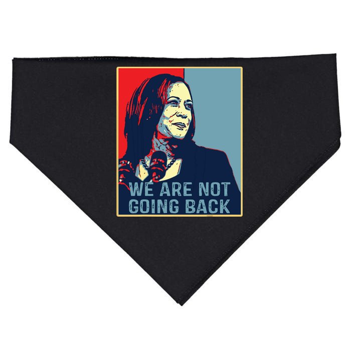 Were Not Going Back Kamala Harris For President 2024 USA-Made Doggie Bandana