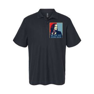 Were Not Going Back Kamala Harris For President 2024 Softstyle Adult Sport Polo