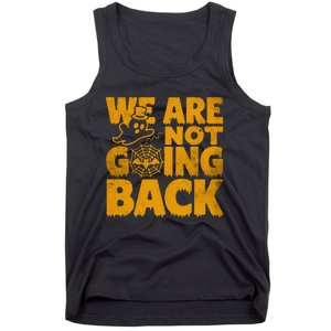 WeRe Not Going Back Vote Kamala Harris 2024 Halloween Ghost Tank Top