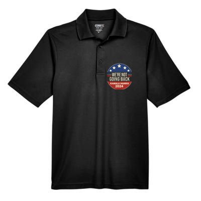 Were Not Going Back Kamala Harris 2024 Election Men's Origin Performance Pique Polo