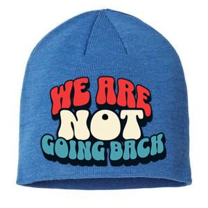 WeRe Not Going Back Vote 2024 Democracy Election President Sustainable Beanie