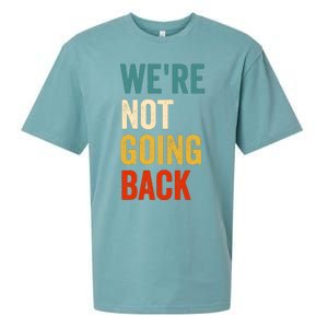 WeRe Not Going Back Sueded Cloud Jersey T-Shirt