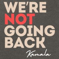 WeRe Not Going Back Cotton Canvas Backpack