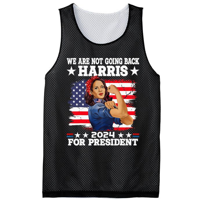 WeRe Not Going Back Vote For 2024 President Kamala Harris Mesh Reversible Basketball Jersey Tank